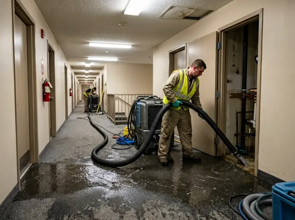 multi-unit-apartment-hallway-f-005 — frequently asked questions, Emergency Burst Pipe Water Extraction & Removal in Wheeling…